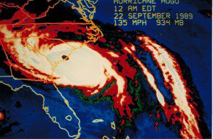Map of Hurricane Hugo