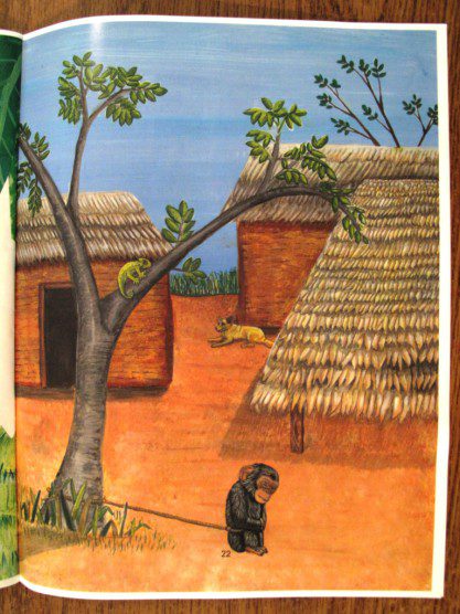Sanaga-Yong children's chimp book picture of orphan