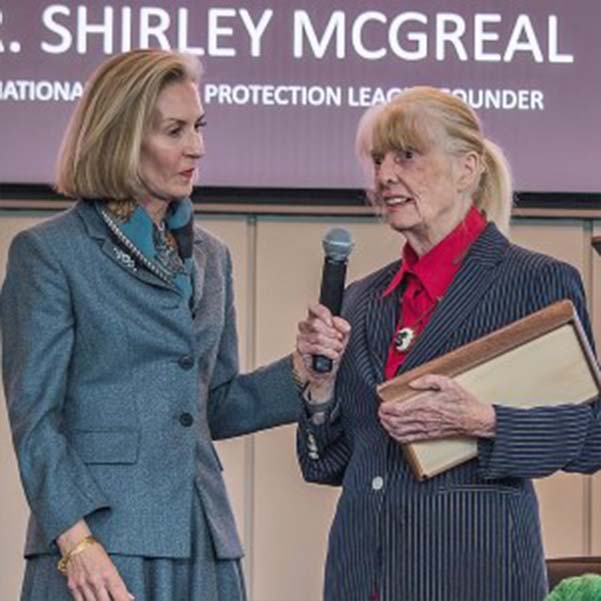 Shirley McGreal, Founder Of IPPL, Receives Elizabeth Bradham ...